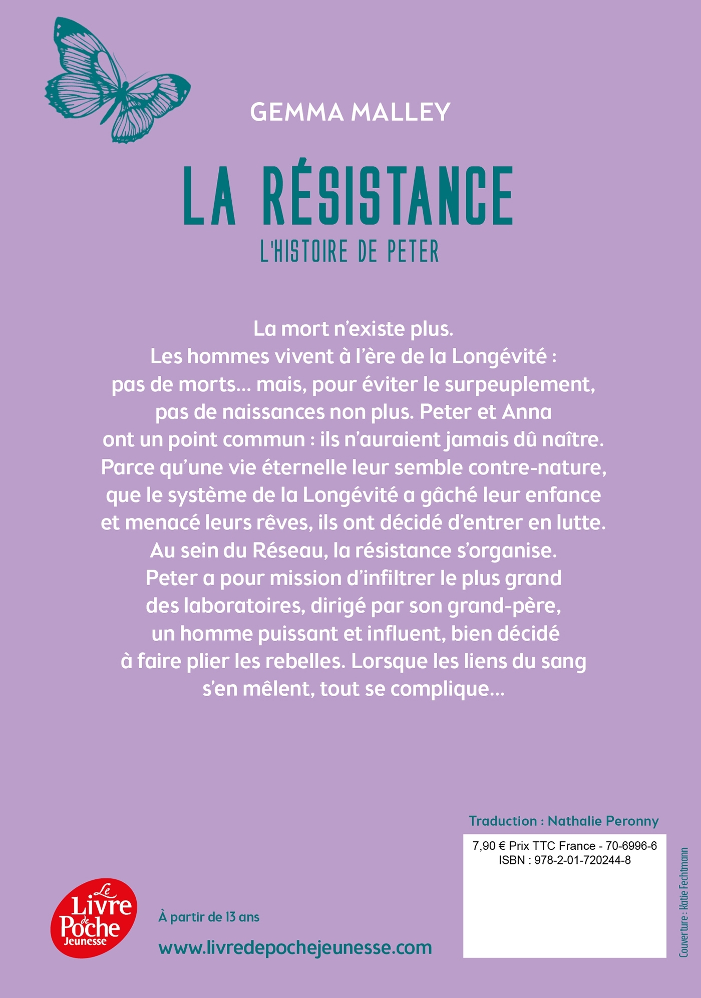 LA RESISTANCE T2 L-HISTOIRE DE PETER - Gemma Malley - POCHE JEUNESSE