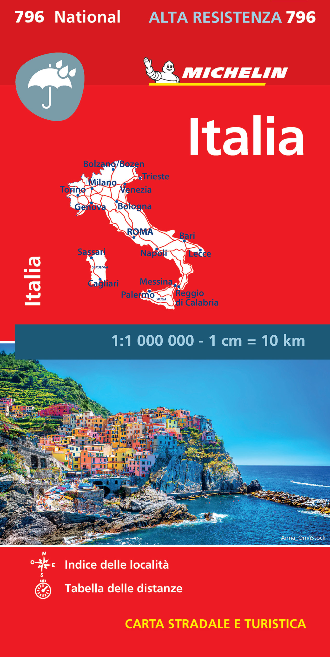 Carte Nationale Italia / Italie (Alta resistenza / Indéchirable) - XXX - MICHELIN