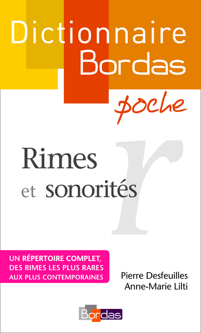 DICTIONNAIRE BORDAS DE POCHE RIMES ET SONORITES - Pierre Desfeuilles - BORDAS