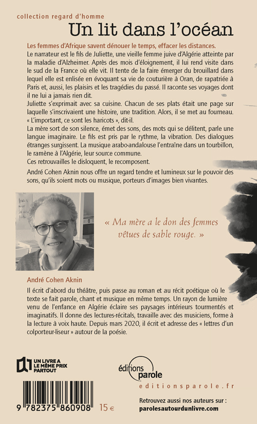 UN LIT DANS L-OCEAN - André Cohen Aknin - PAROLE