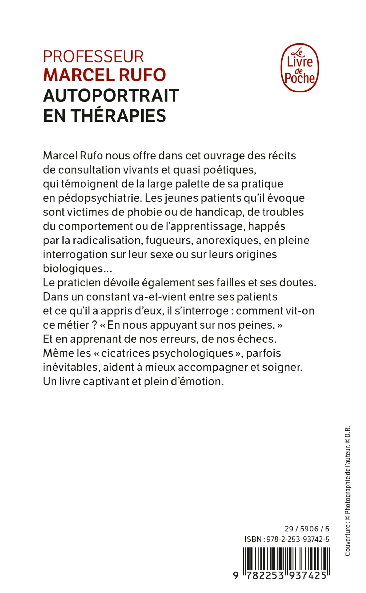 AUTOPORTRAIT EN THERAPIES - Marcel Rufo - LGF