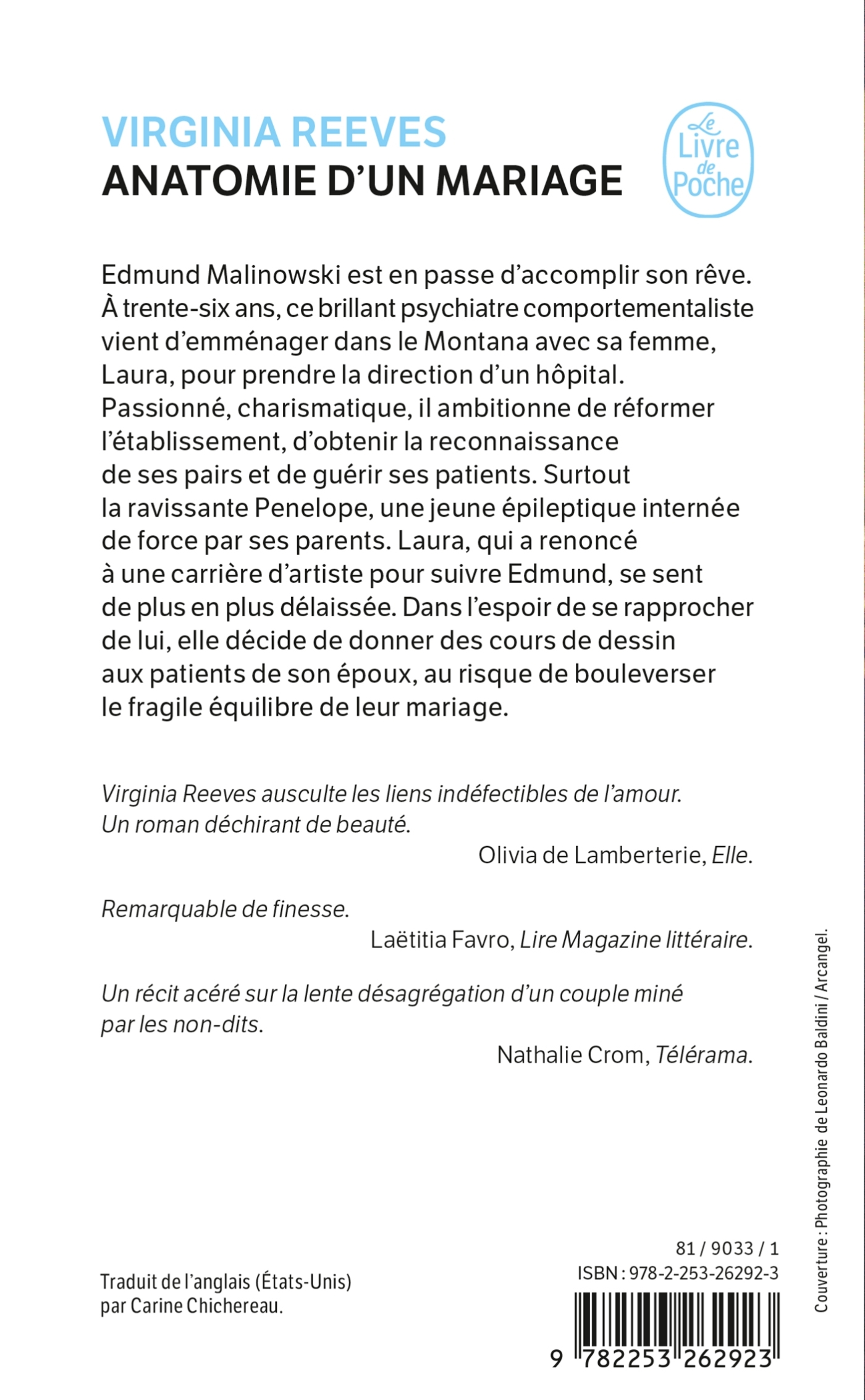 ANATOMIE D-UN MARIAGE - Virginia Reeves - LGF