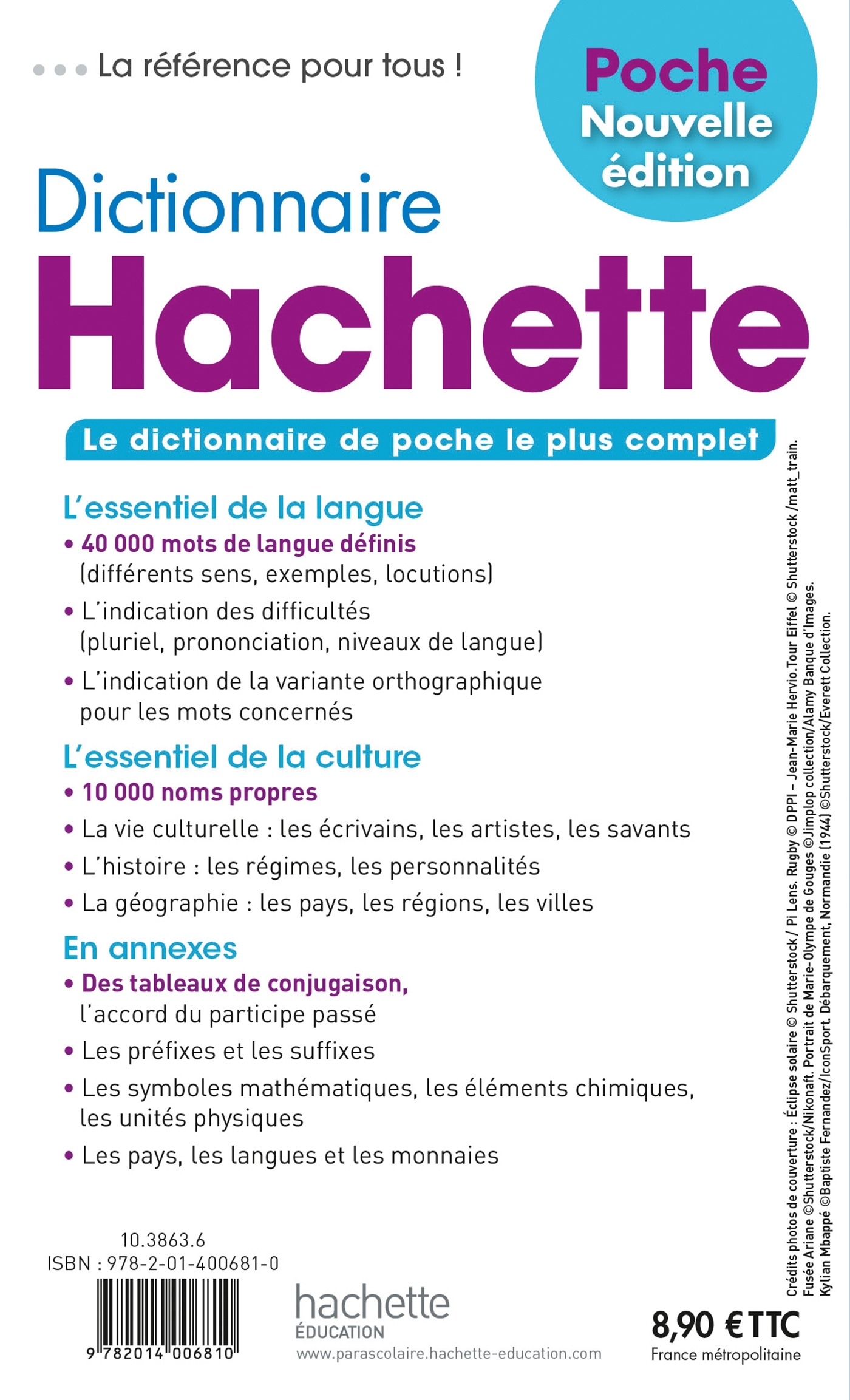 DICTIONNAIRE HACHETTE POCHE -   - HACHETTE EDUC