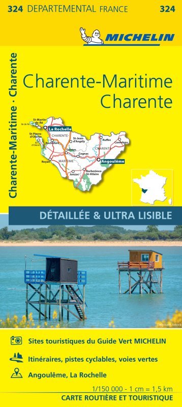 CARTE DEPARTEMENTALE 324 CHARENTE/CHARENTE- MARITIME - XXX - MICHELIN