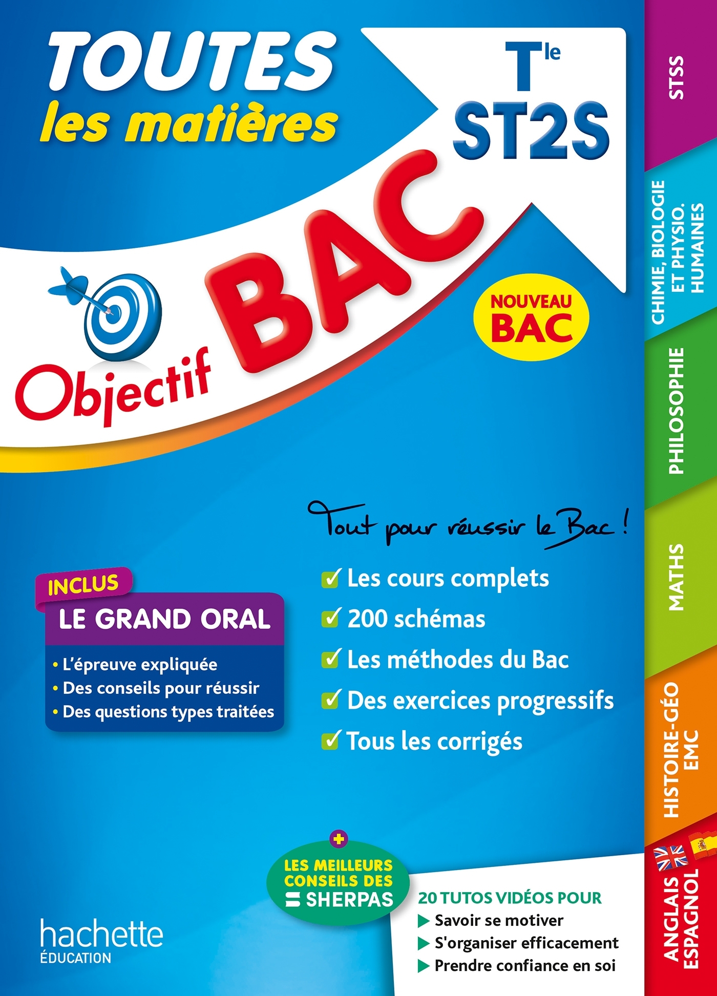 OBJECTIF BAC 2024 - TERM ST2S TOUTES LES MATIERES - Chrystelle Ménard - HACHETTE EDUC