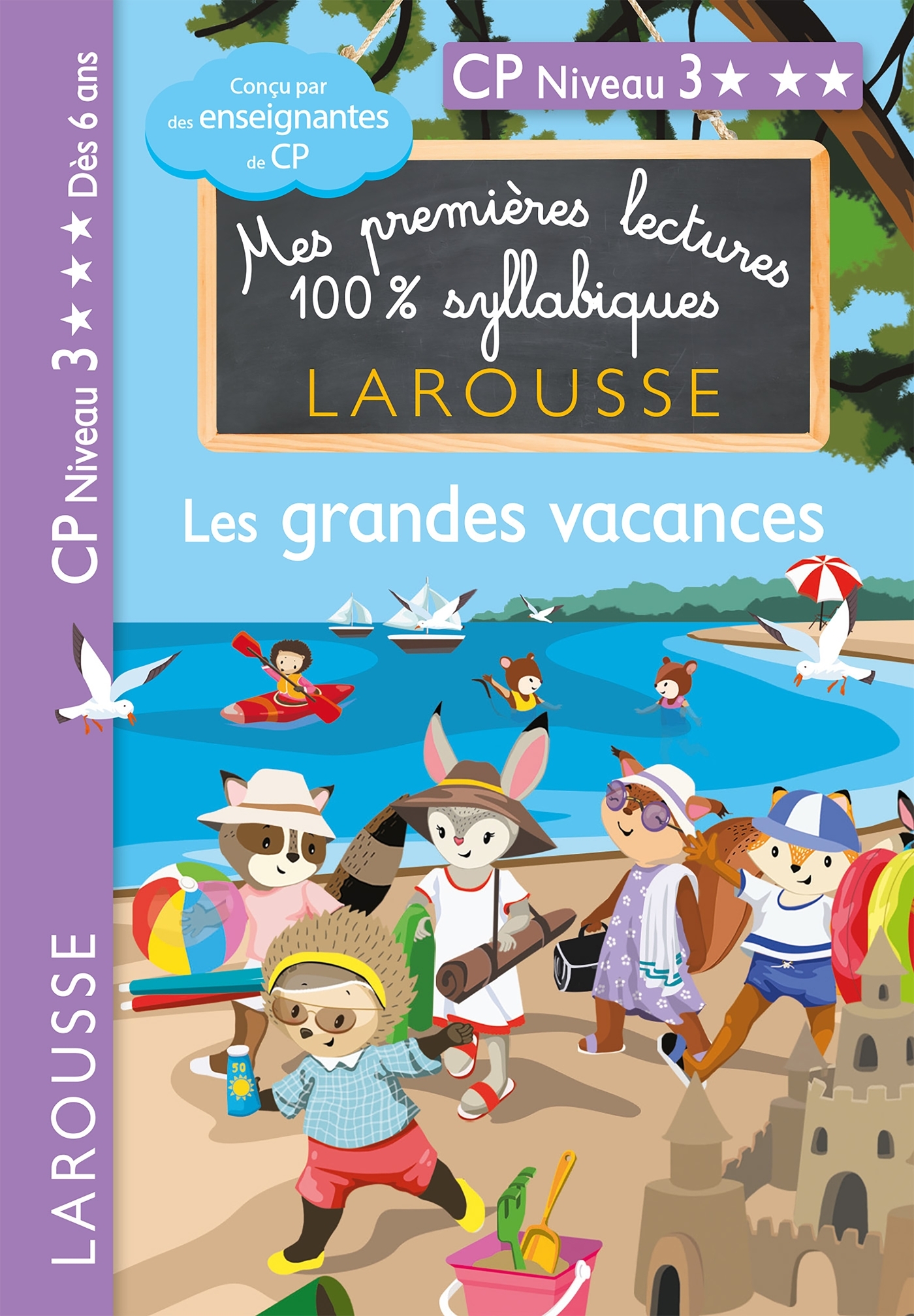 PREMIERES LECTURES SYLLABIQUES CP - NIVEAU 3 LES GRANDES VACANCES -  Collectif - LAROUSSE