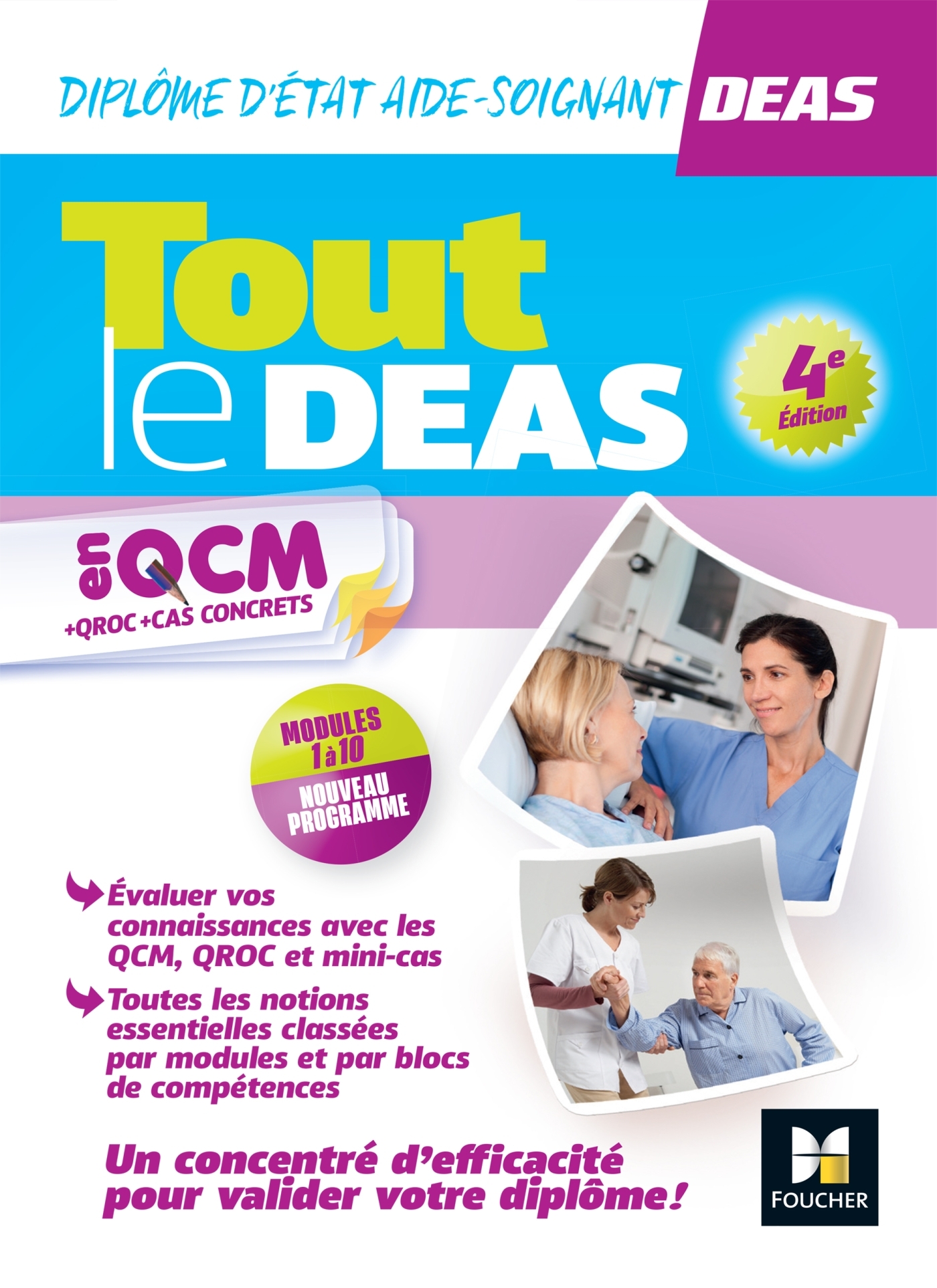 TOUT LE DEAS EN QCM/QROC - IFAS - DIPLOME ETAT AIDE-SOIGNANT - 2023-2024 - Hayat Abbadi - FOUCHER