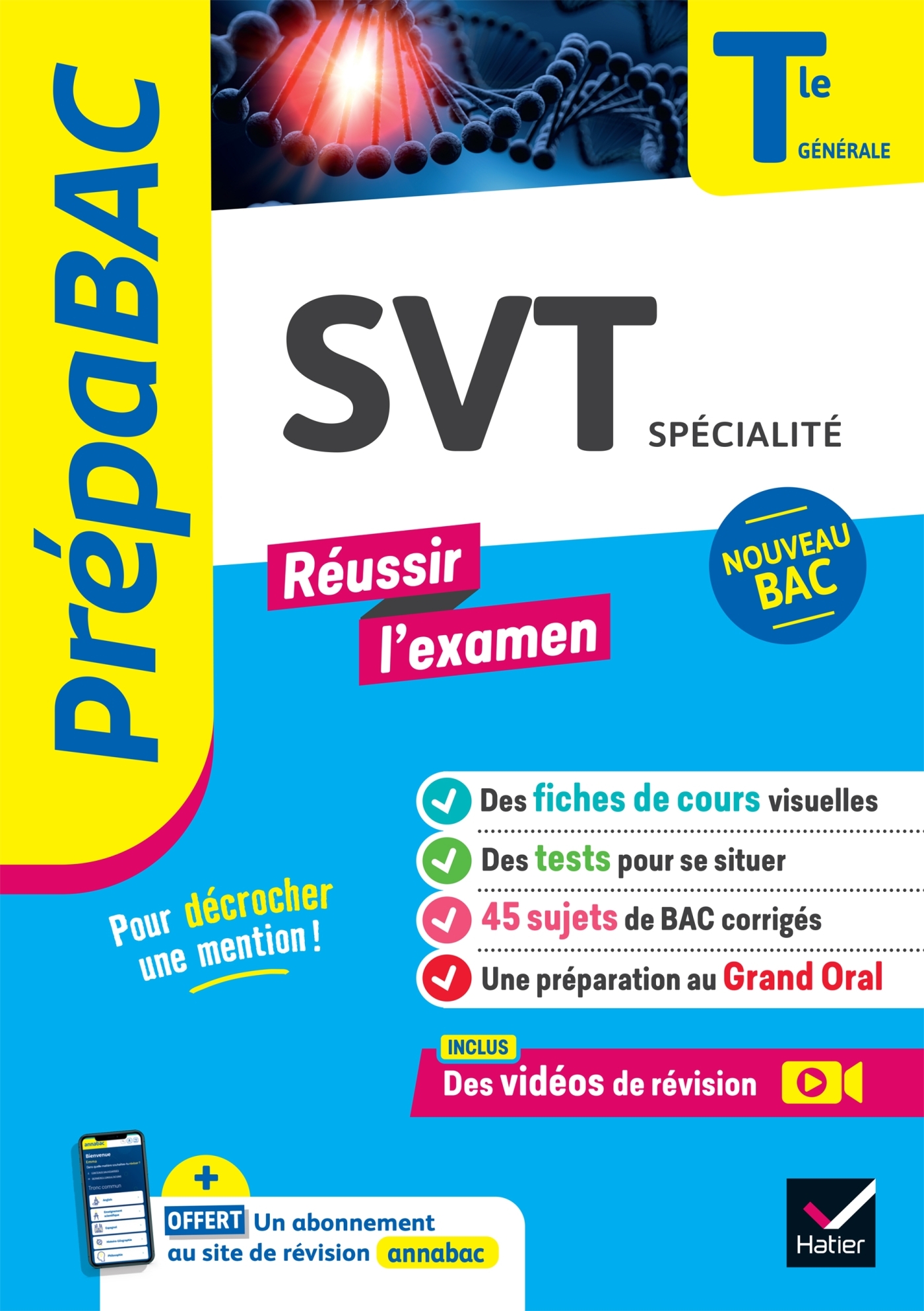 SVT TERM GENERALE (SPECIALITE) - PREPABAC REUSSIR L-EXAMEN - BAC 2024 - NOUVEAU PROGRAMME DE TERMINAL - Sébastien Castillo - HATIER