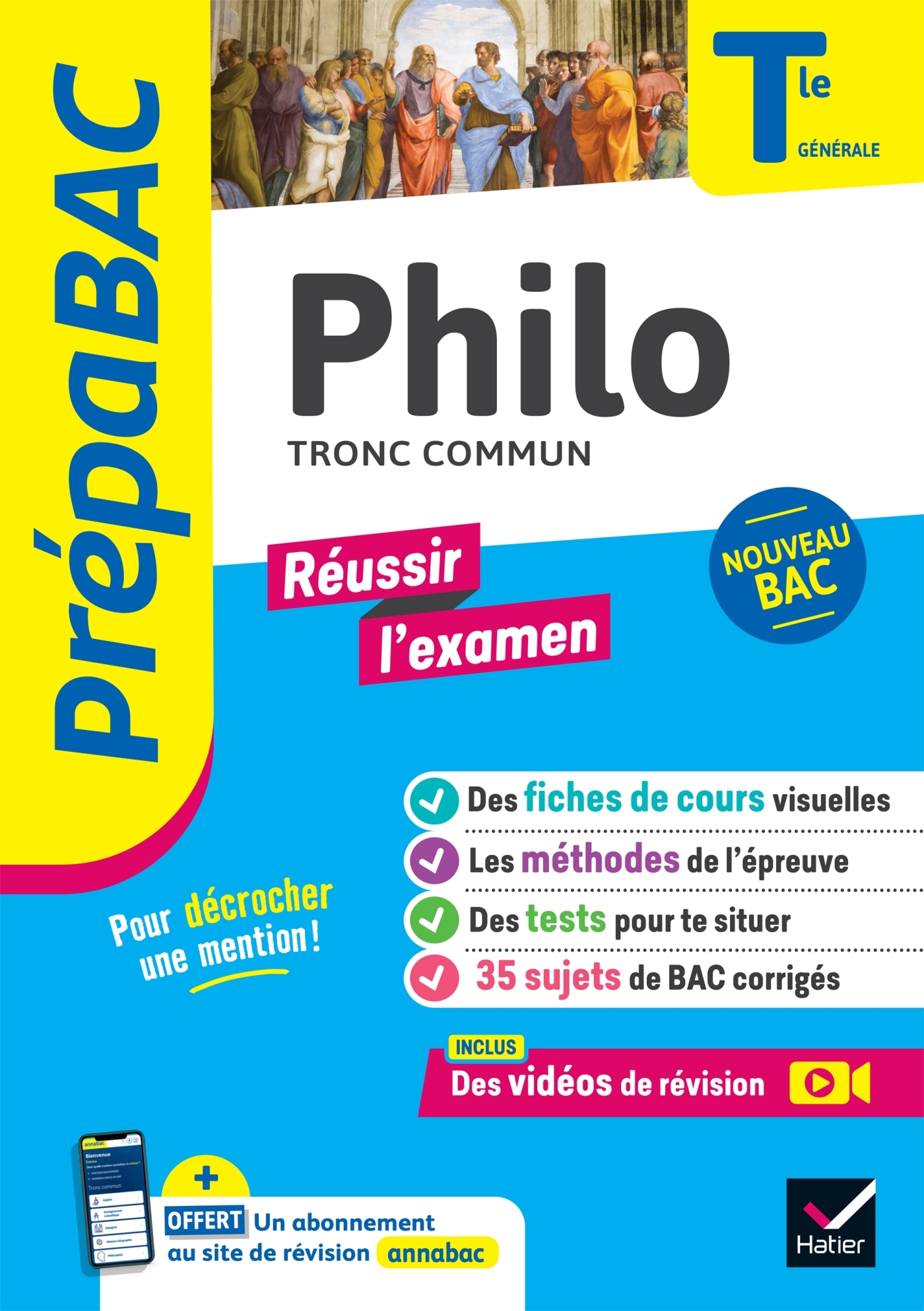 Prépabac Réussir l'examen - Philo Tle générale - Bac 2025 - Johnny Brousmiche - HATIER