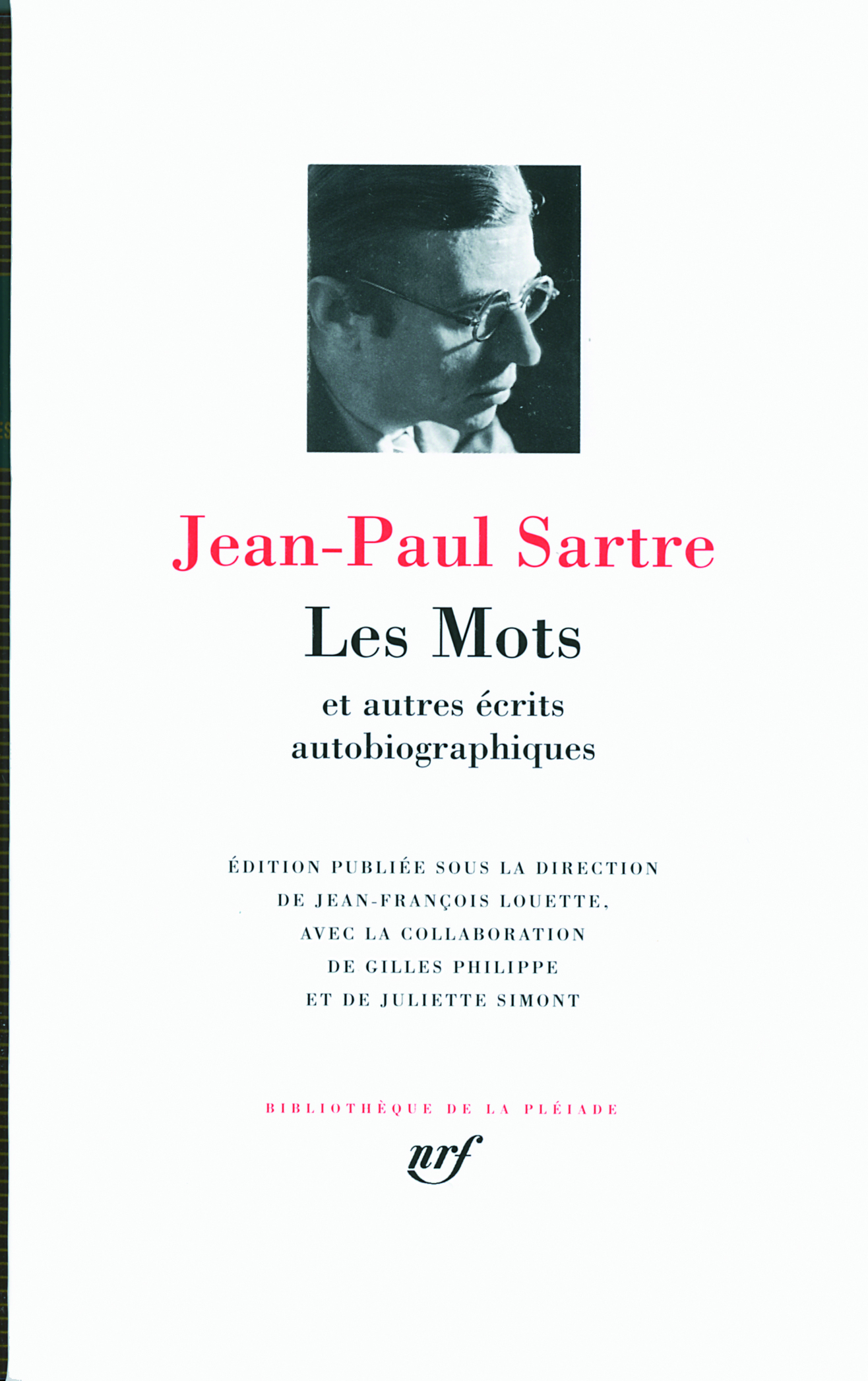 ECRITS AUTOBIOGRAPHIQUES - Jean-Paul Sartre - GALLIMARD