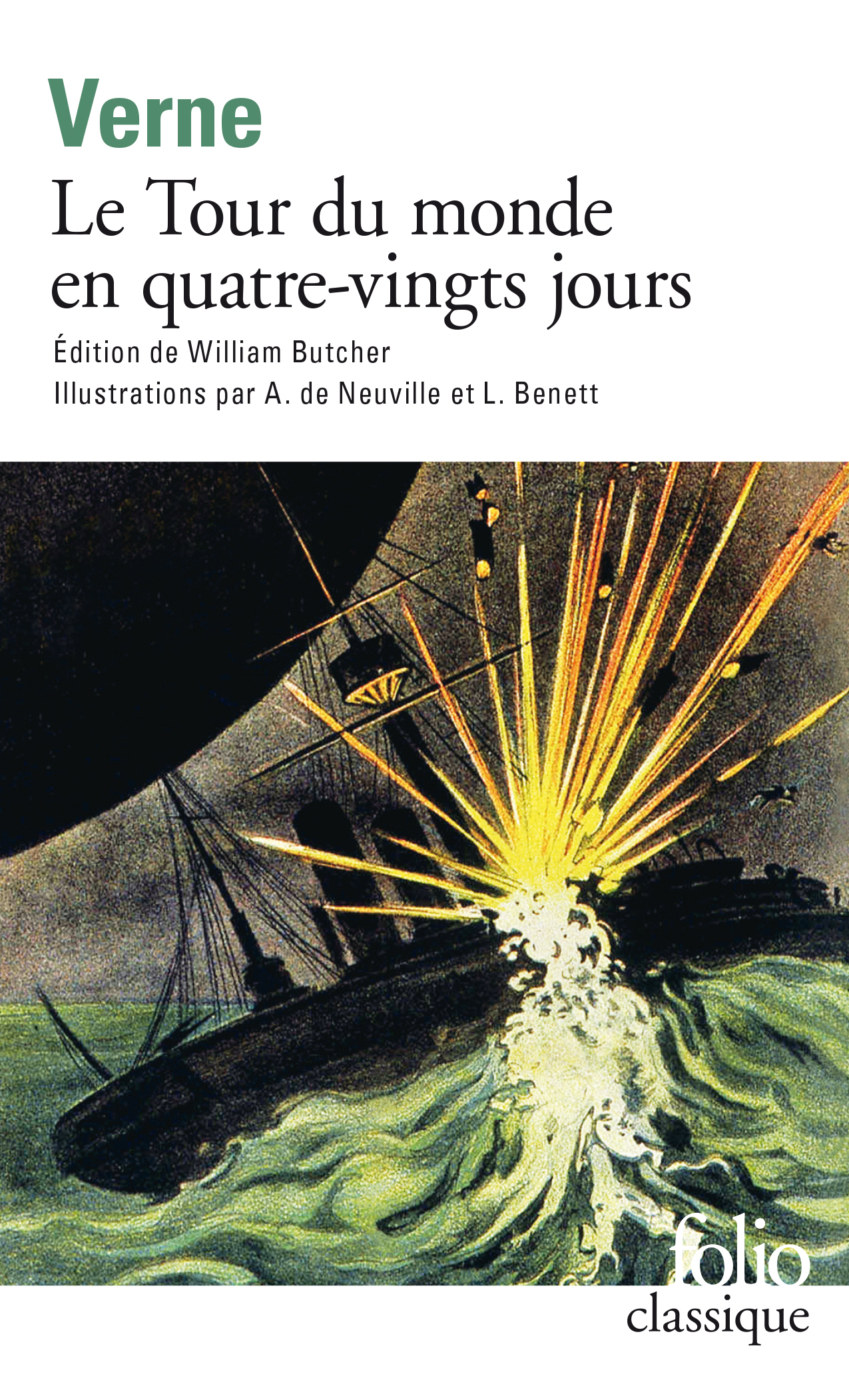 LE TOUR DU MONDE EN 80 JOURS (FOLIO CLASSIQUE) - Jules Verne - FOLIO