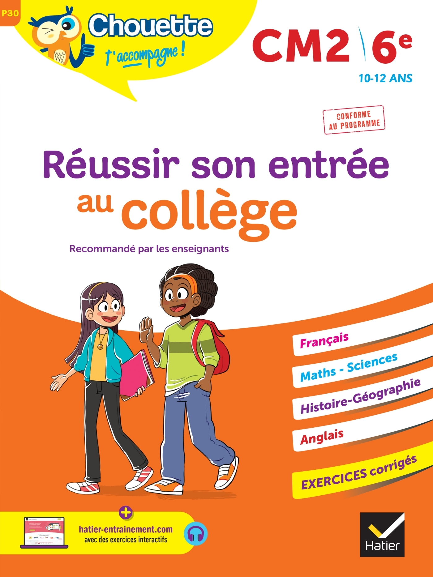 REUSSIR SON ENTREE AU COLLEGE CM2/6EME - Ginette Grandcoin-Joly - HATIER