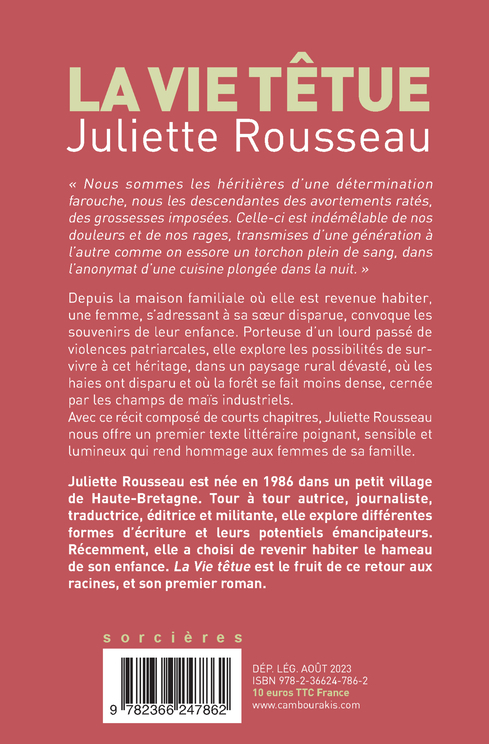 LA VIE TETUE - Juliette Rousseau - CAMBOURAKIS