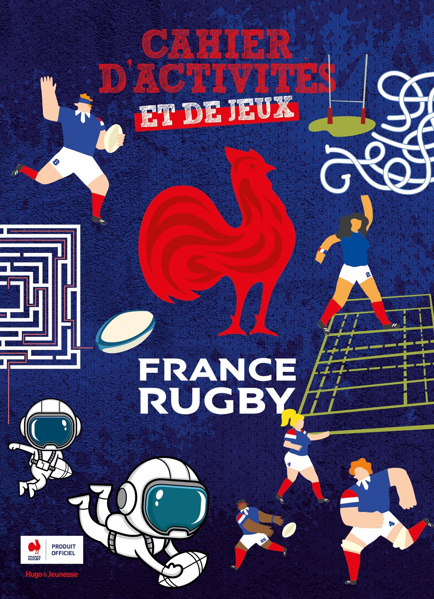 CAHIER D-ACTIVITE OFFICIEL DU XV DE FRANCE -  FFR - HUGO JEUNESSE