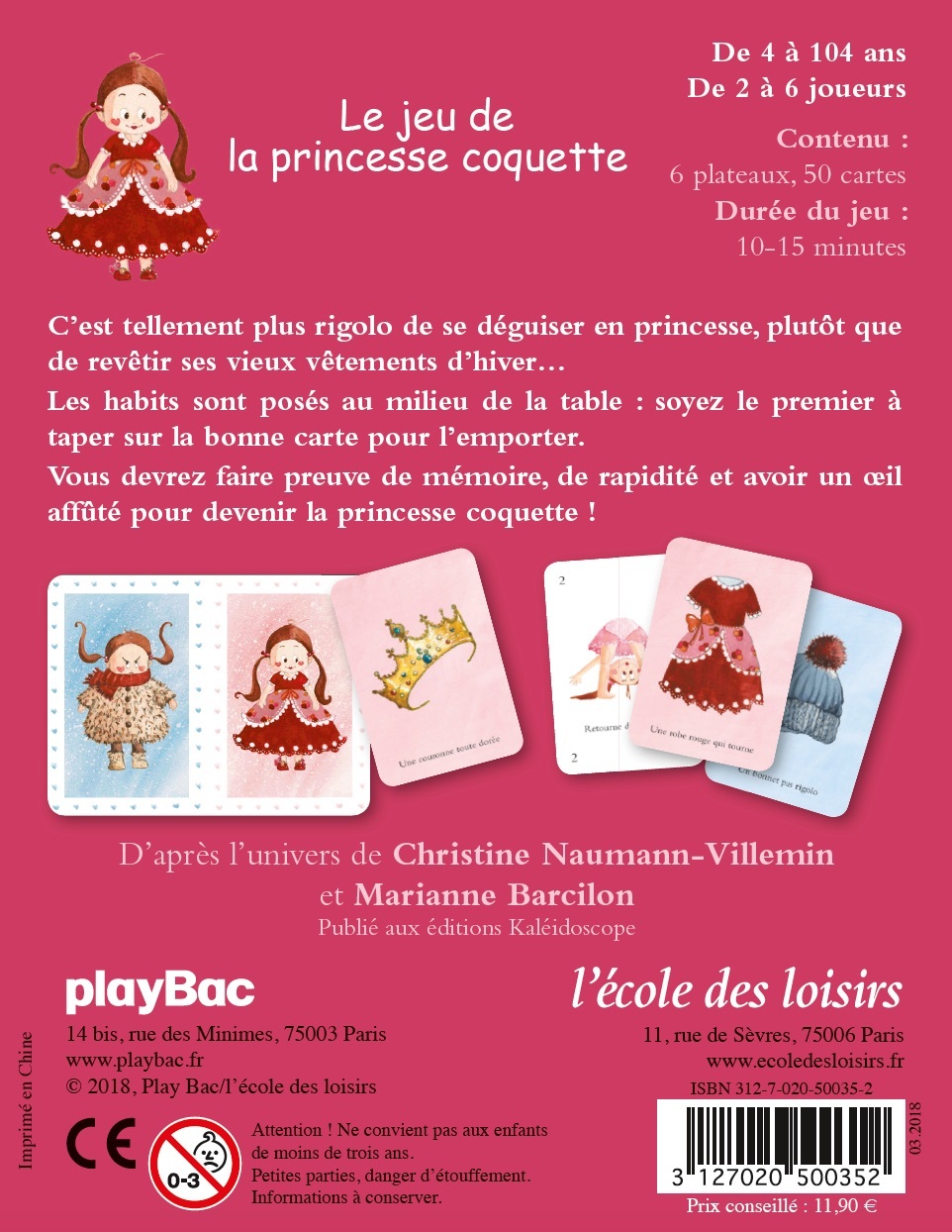 Le jeu de princesse coquette - Christine Naumann-Villemin - EDL