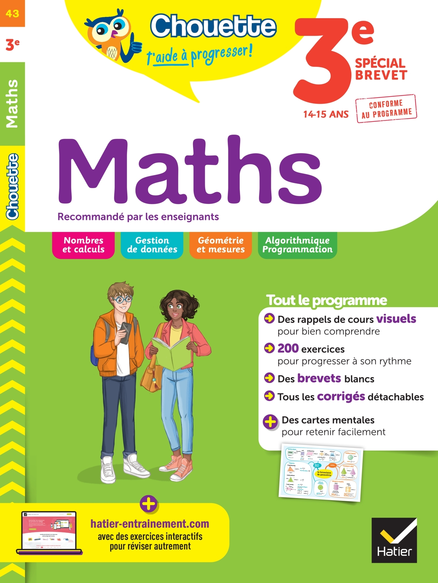 MATHS 3EME - CAHIER DE REVISION ET D-ENTRAINEMENT - Gérard Bonnefond - HATIER