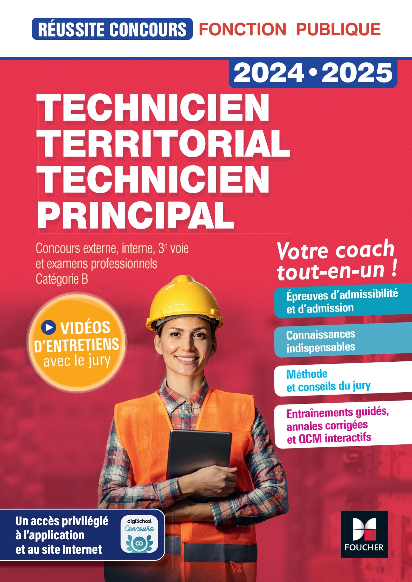 REUSSITE CONCOURS - TECHNICIEN TERRITORIAL/PRINCIPAL - PREPARATION COMPLETE 2023-2024 - Christine Drapp - FOUCHER