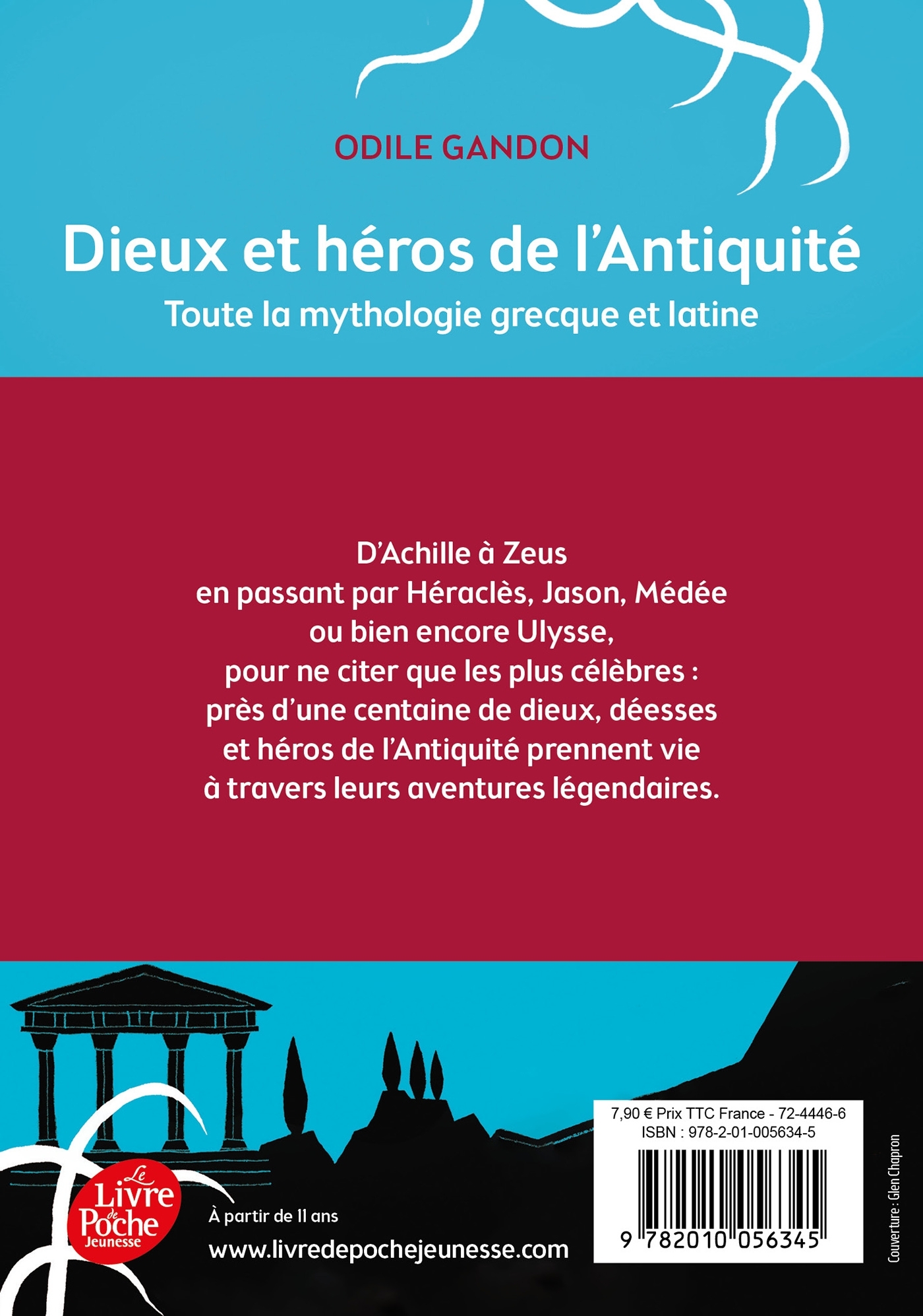 Dieux et héros de l'Antiquité - Toute la mythologie grecque et latine - Odile Gandon - POCHE JEUNESSE