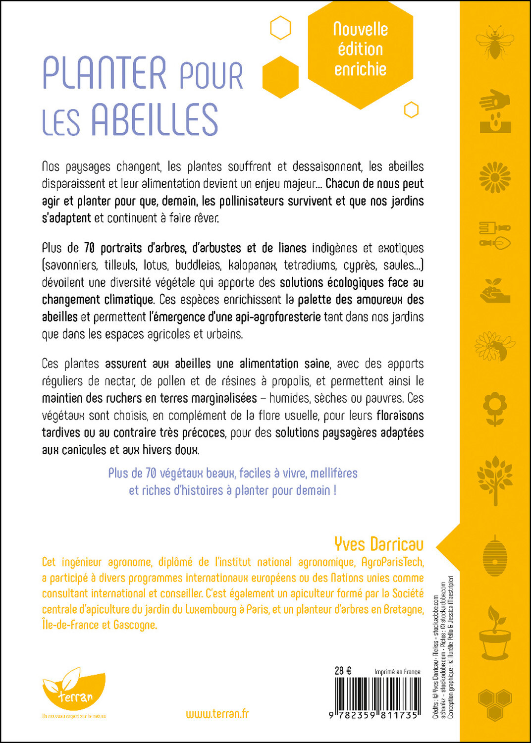 PLANTER POUR LES ABEILLES - L-API-FORESTERIE ADAPTEE AUX ESPACES ET AUX ENJEUX D-AUJOURD-HUI - Yves Darricau - DE TERRAN