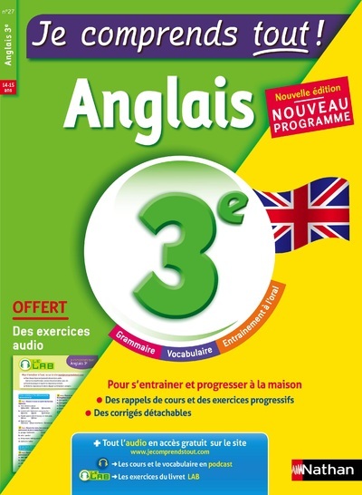 JE COMPRENDS TOUT EN ANGLAIS 3EME - Stéphane David - NATHAN