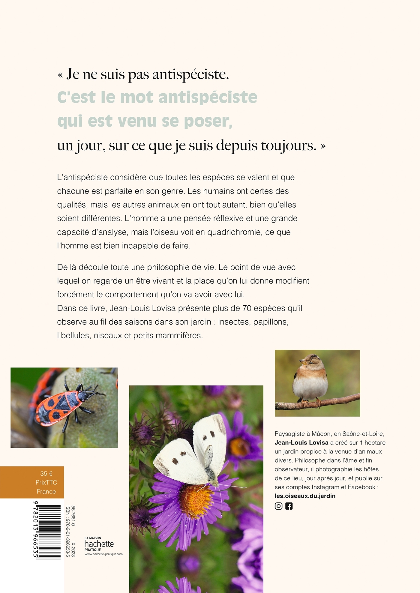 LE JARDIN DES OISEAUX - Jean-Louis Lovisa - HACHETTE PRAT