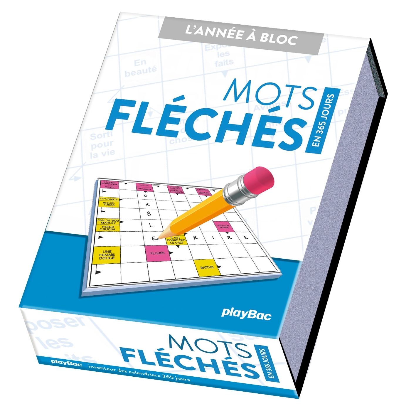 Calendrier Mots fléchés en 365 jours - Année à Bloc -  Playbac Éditions - PLAY BAC