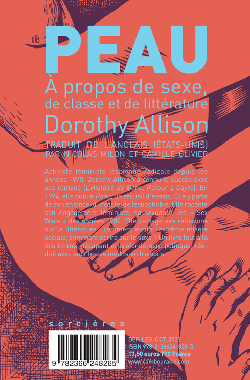 PEAU - A PROPOS DE SEXE, DE CLASSE ET DE LITTERATURE - Dorothy Allison - CAMBOURAKIS