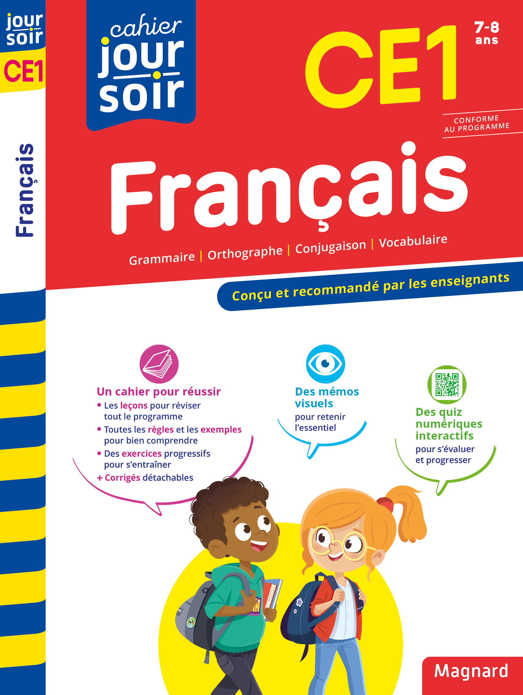 FRANCAIS CE1 - CAHIER JOUR SOIR - CONCU ET RECOMMANDE PAR LES ENSEIGNANTS - Bernard Séménadisse - MAGNARD