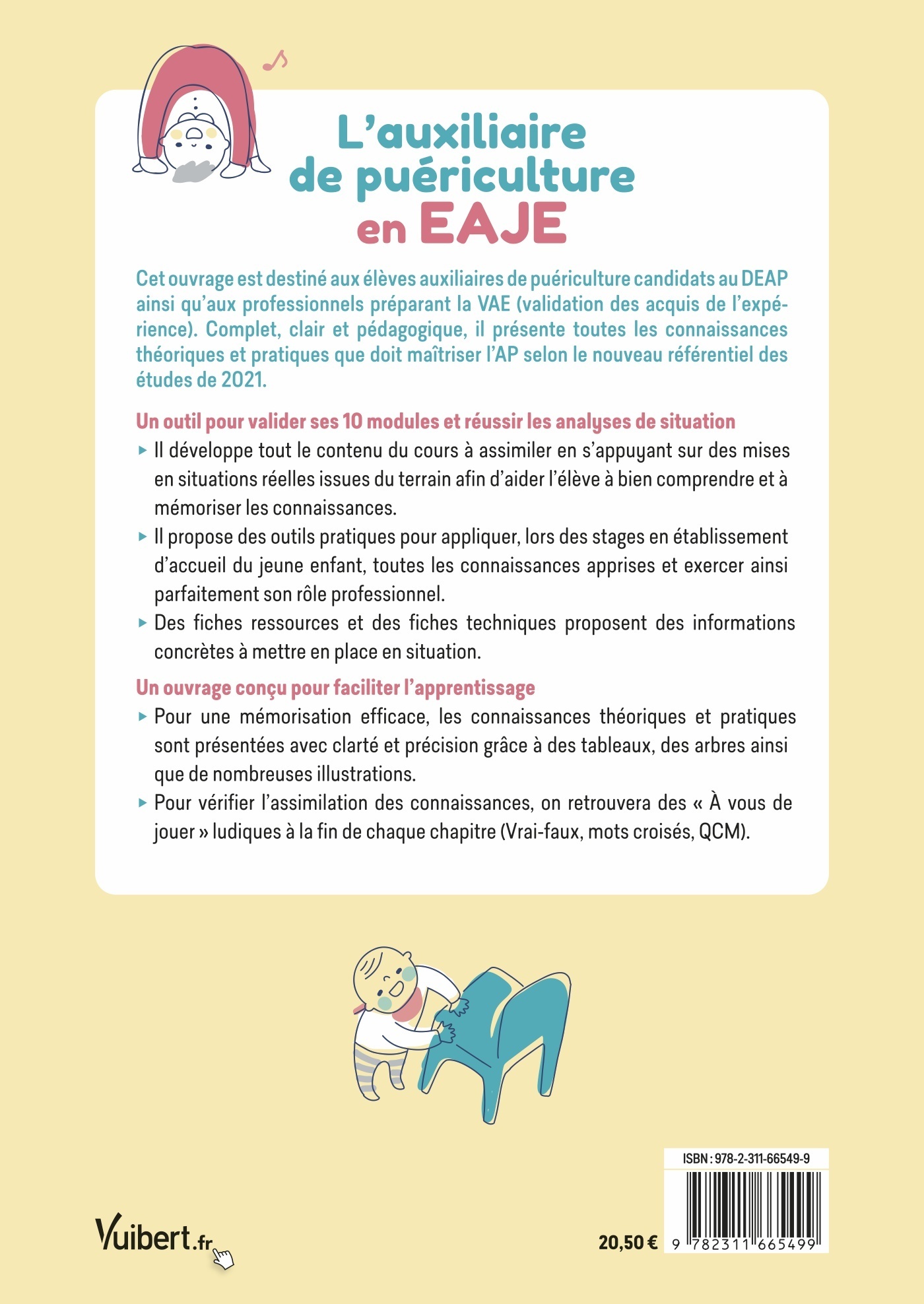 AUXILIAIRE DE PUERICULTURE EN EAJE (ETABLISSEMENT D-ACCUEIL DU JEUNE ENFANT) - NOUVEAU REFERENTIEL - - Frédérique Jaquet - VUIBERT