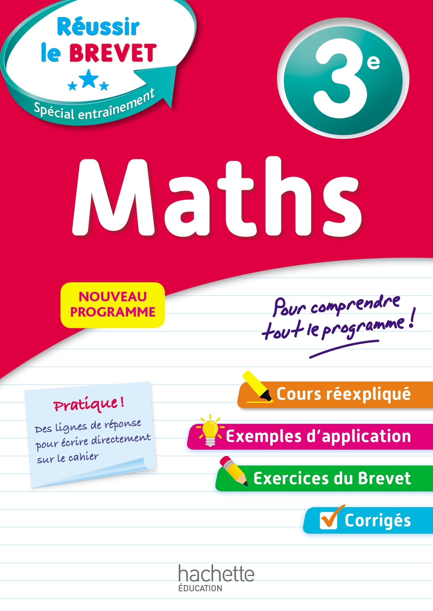 REUSSIR AU COLLEGE - MATHS 3EME - Dominique Dejean - HACHETTE EDUC