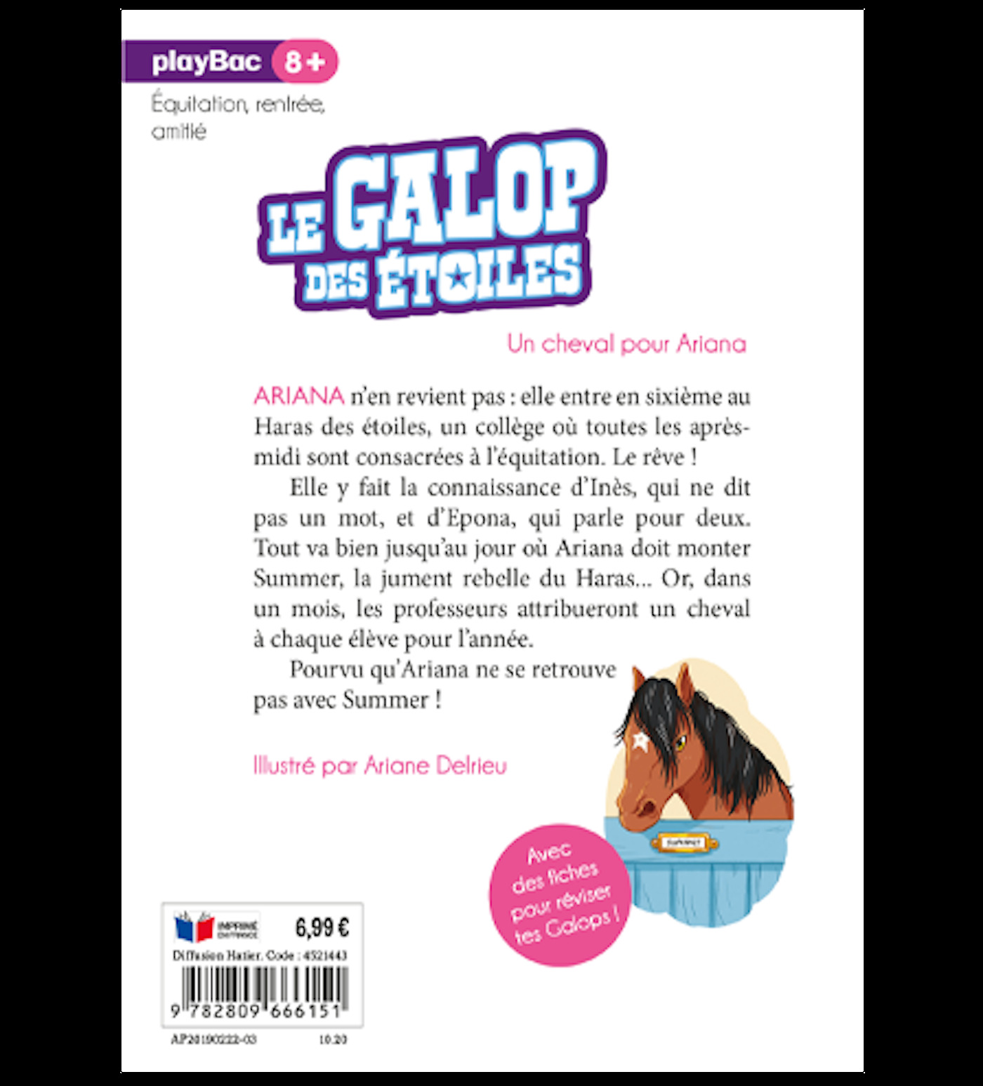 Le Galop des Etoiles - Un cheval pour Ariana - Tome 1 - N. M. Zimmermann - PLAY BAC