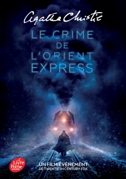 Le crime de l'Orient-Express - Affiche du film en couverture - Agatha Christie - POCHE JEUNESSE