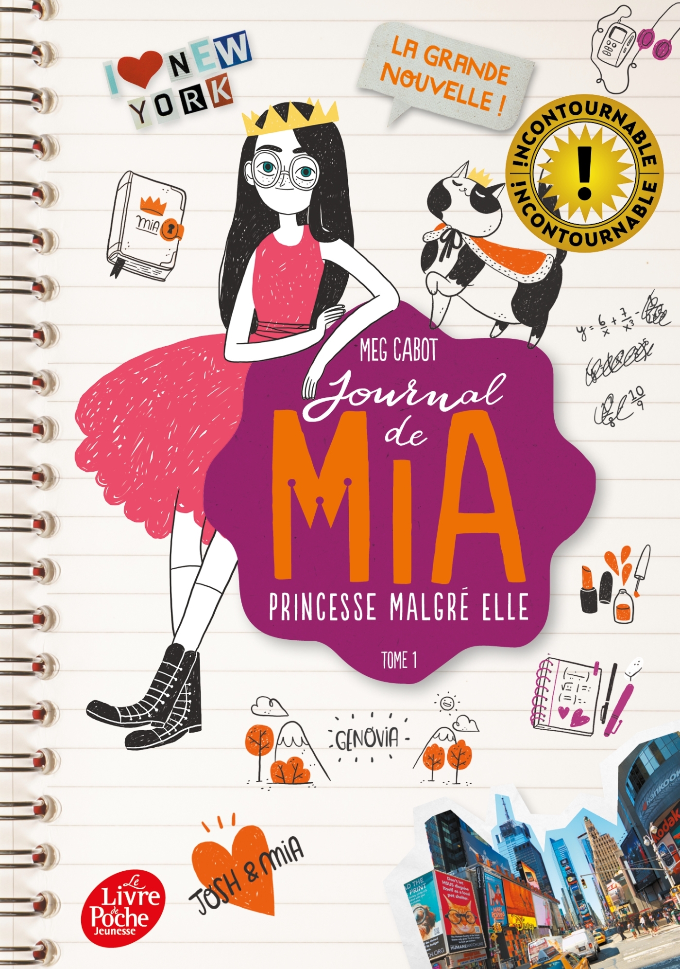 JOURNAL DE MIA, PRINCESSE MALGRE ELLE - TOME 1 - Meg Cabot - POCHE JEUNESSE