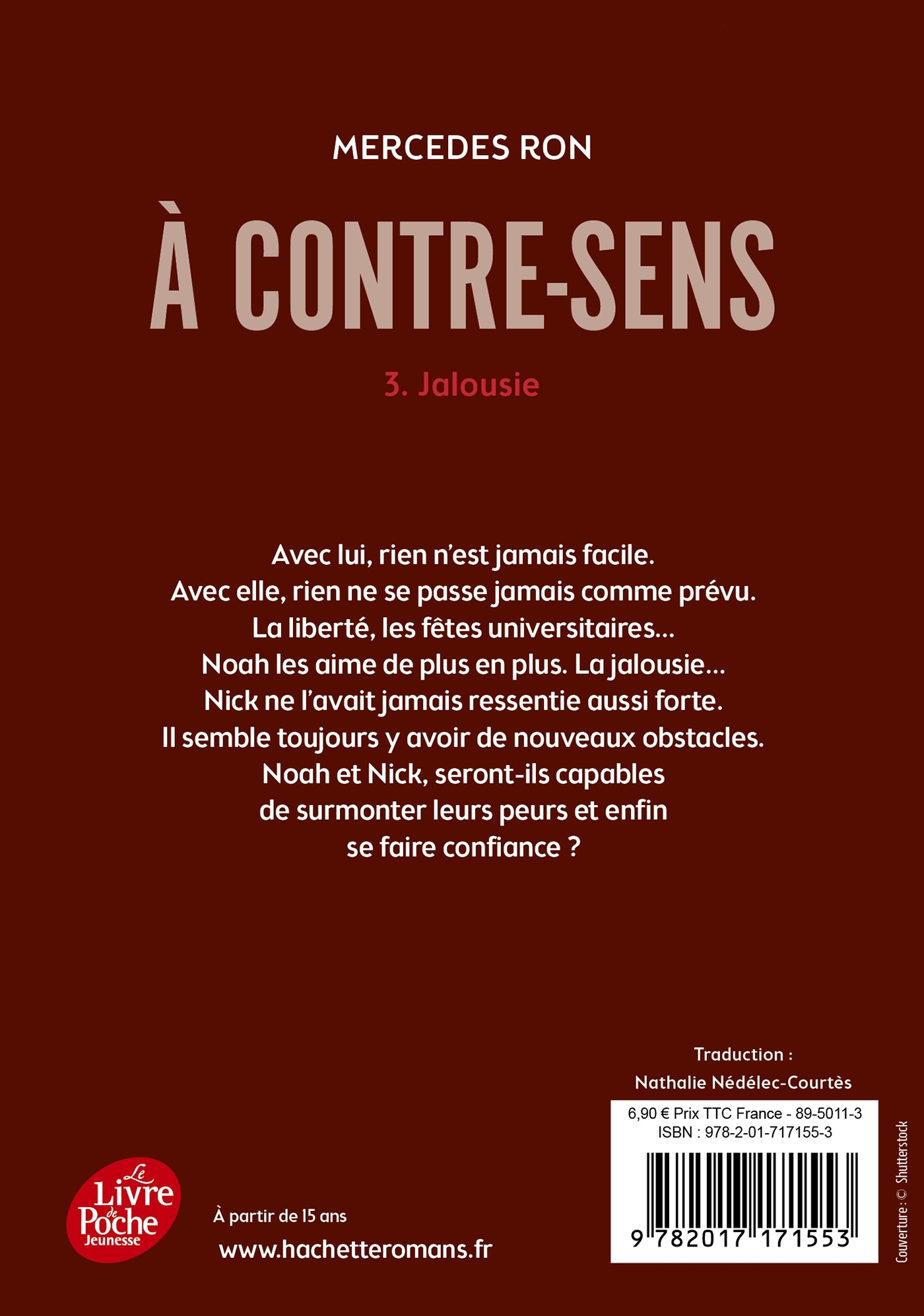 A contre-sens - Tome 3 - Nathalie Nédélec-Courtès - POCHE JEUNESSE