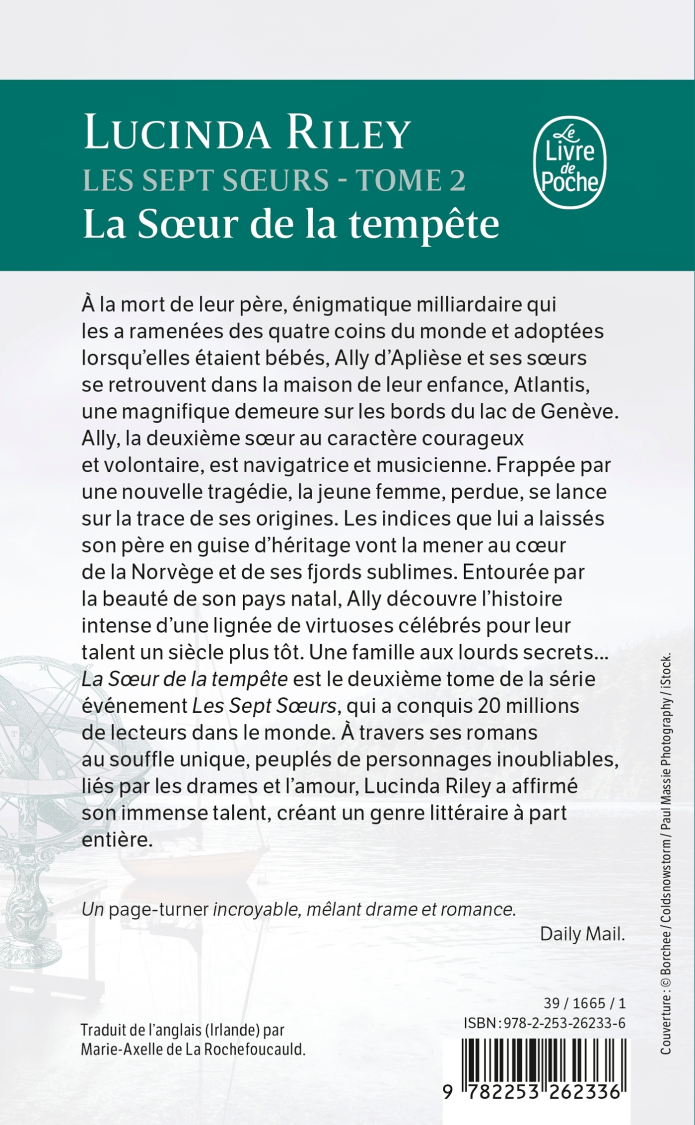 La Soeur de la tempête (Les sept Soeurs, Tome 2) - Lucinda Riley - LGF