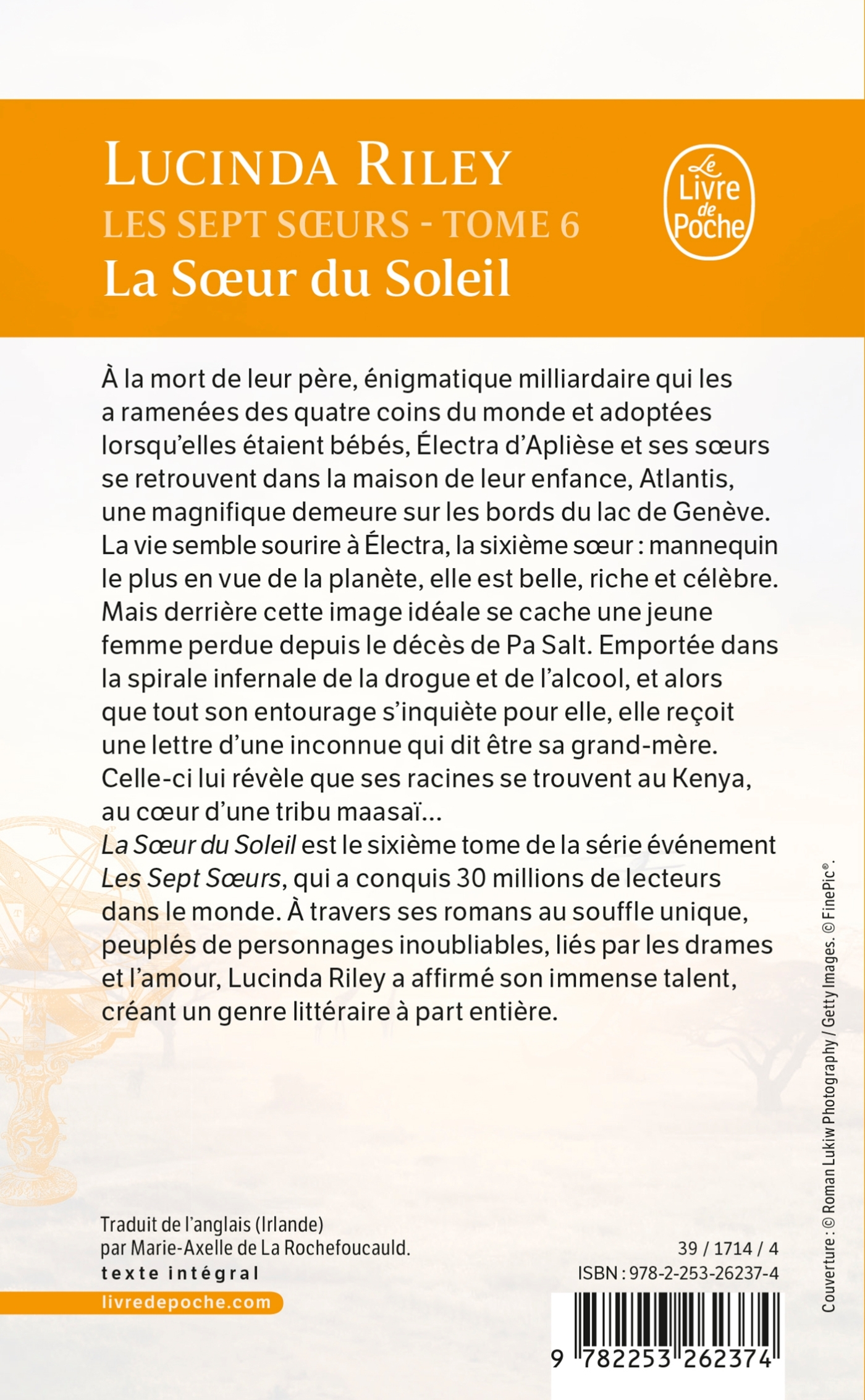 La Soeur du soleil (Les sept Soeurs, Tome 6) - Lucinda Riley - LGF