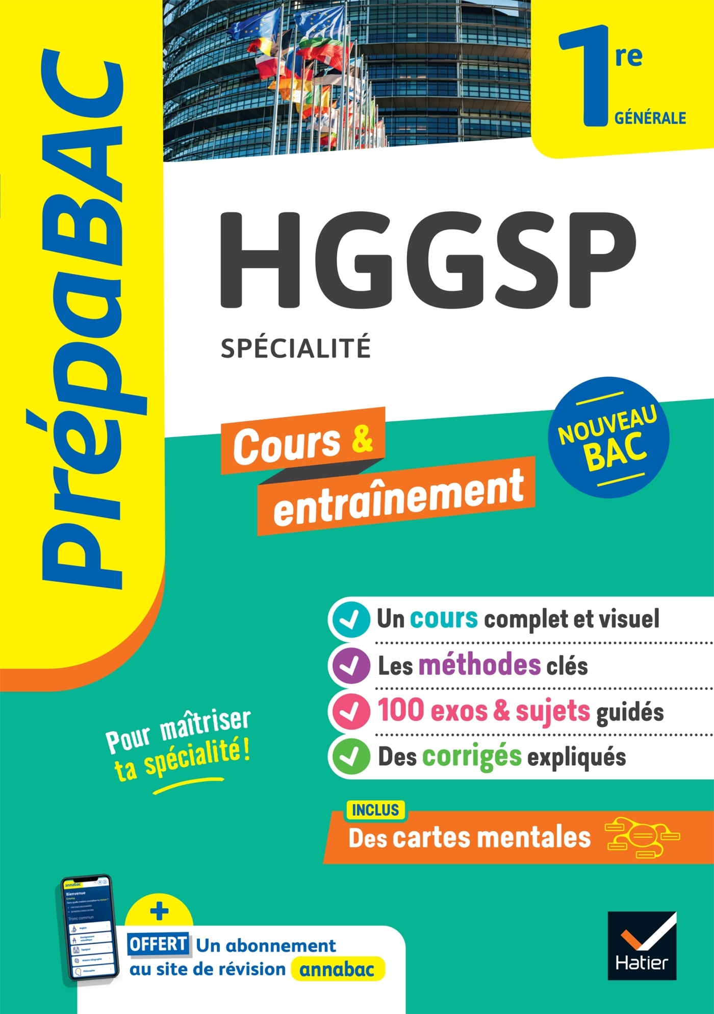 PREPABAC HGGSP 1ERE GENERALE (SPECIALITE) - NOUVEAU PROGRAMME DE PREMIERE - Cécile Gaillard - HATIER