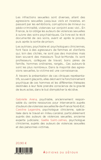 DES HOMMES PARMI NOUS - SOIGNER LES AUTEURS DE VIOLENCES SEXUELLE ? - Gaëlle Saint-Jalmes - ED DETOUR