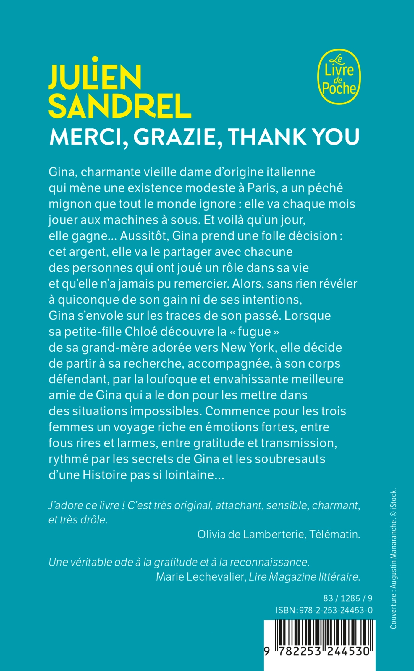 Merci, Grazie, Thank you - Julien Sandrel - LGF