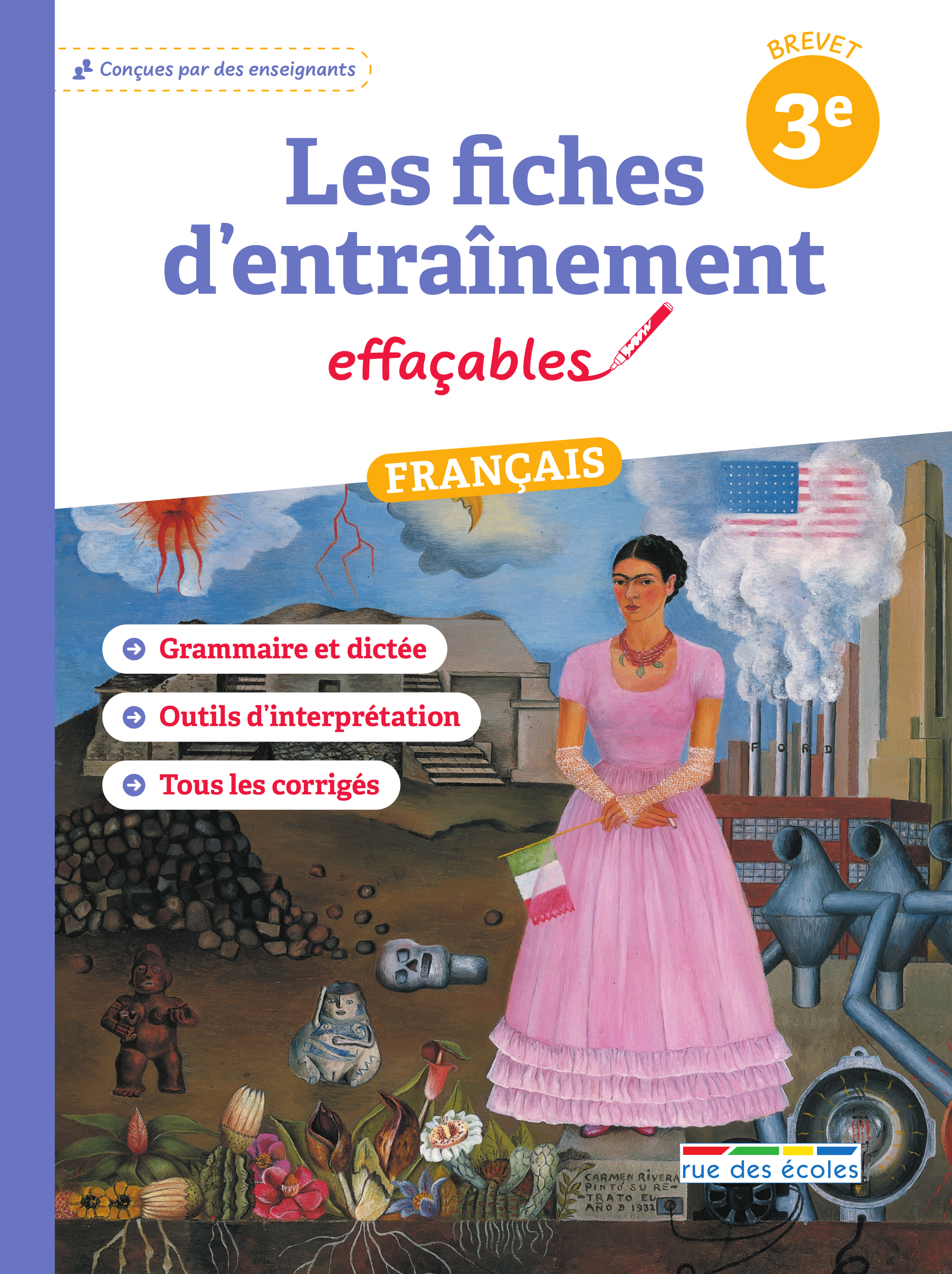 LES FICHES D-ENTRAINEMENT EFFACABLES FRANCAIS 3EME -  Collectif - RUE DES ECOLES