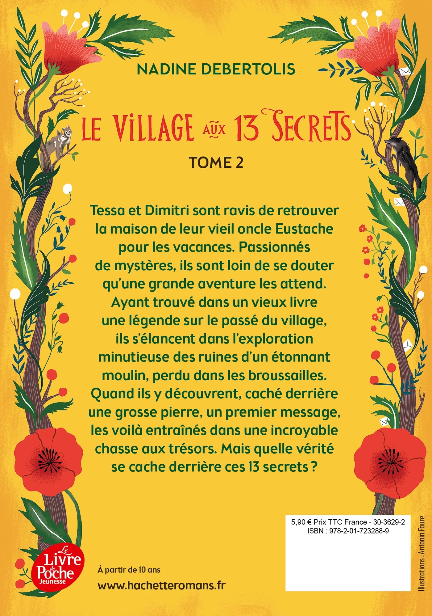 Le village aux 13 secrets - Nadine Debertolis - POCHE JEUNESSE