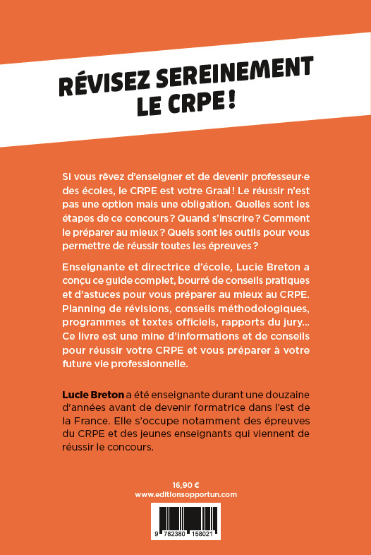 PREPARER & REUSSIR LE CRPE - Lucie Breton - L ETUDIANT