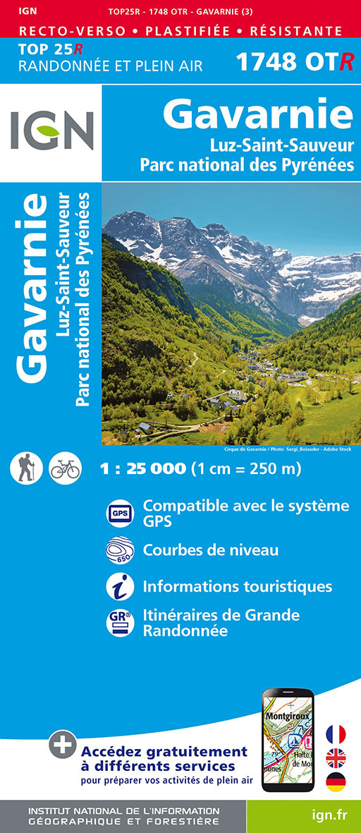 1748OTR GAVARNIE LUZ-ST-SAUVEUR PN DES PYRENEES RESISTANTE - XXX - IGN