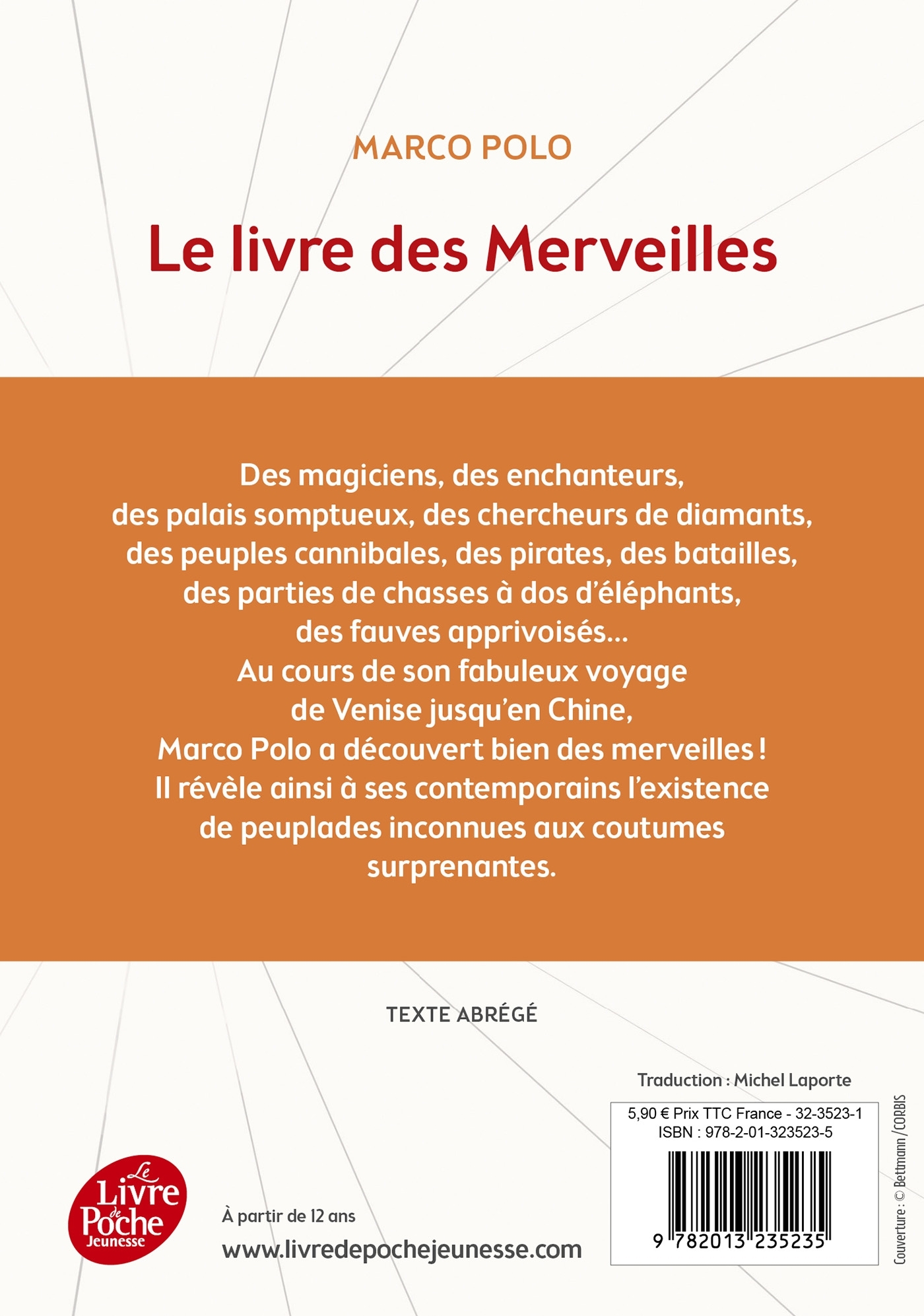 Le Livre des Merveilles - Texte abrégé - Marco Polo - POCHE JEUNESSE