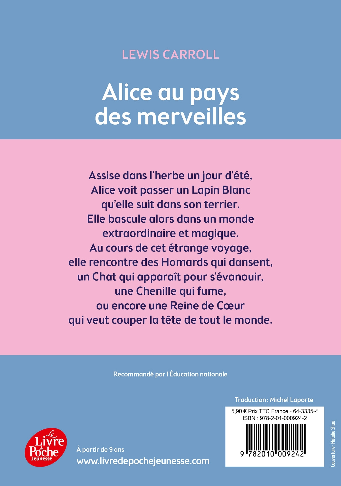 ALICE AU PAYS DES MERVEILLES NE - Lewis Carroll - POCHE JEUNESSE