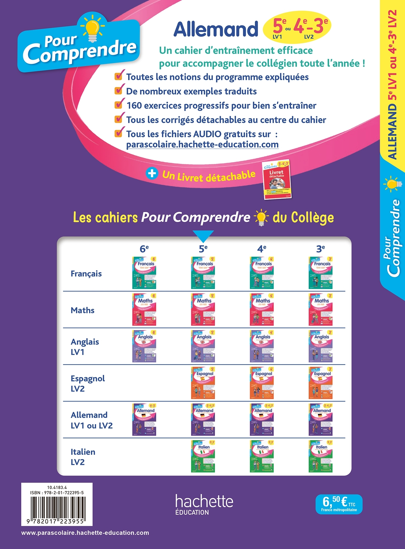 POUR COMPRENDRE ALLEMAND 5EME LV1 OU 4EME-3EME LV2 - Marie-Christine Despas - HACHETTE EDUC