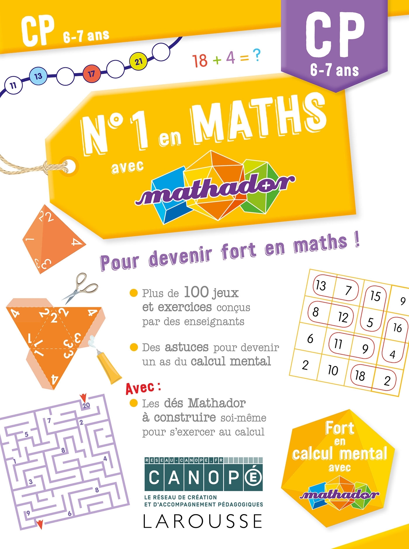 NUMERO 1 EN MATHS AVEC MATHADOR CP -  Canopé - LAROUSSE