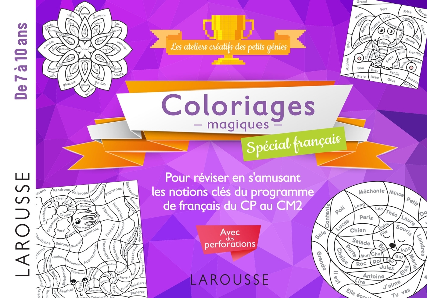 20 COLORIAGES MAGIQUES SPECIAL FRANCAIS, CYCLE 2 -  Collectif - LAROUSSE