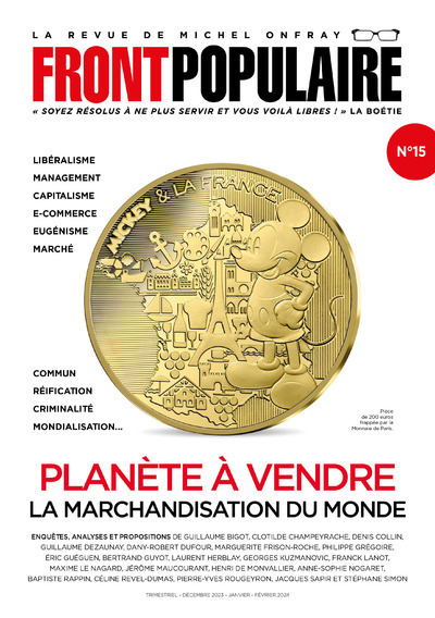 FRONT POPULAIRE N 15 - TOME 15 - Michel Onfray - DU PLENITRE