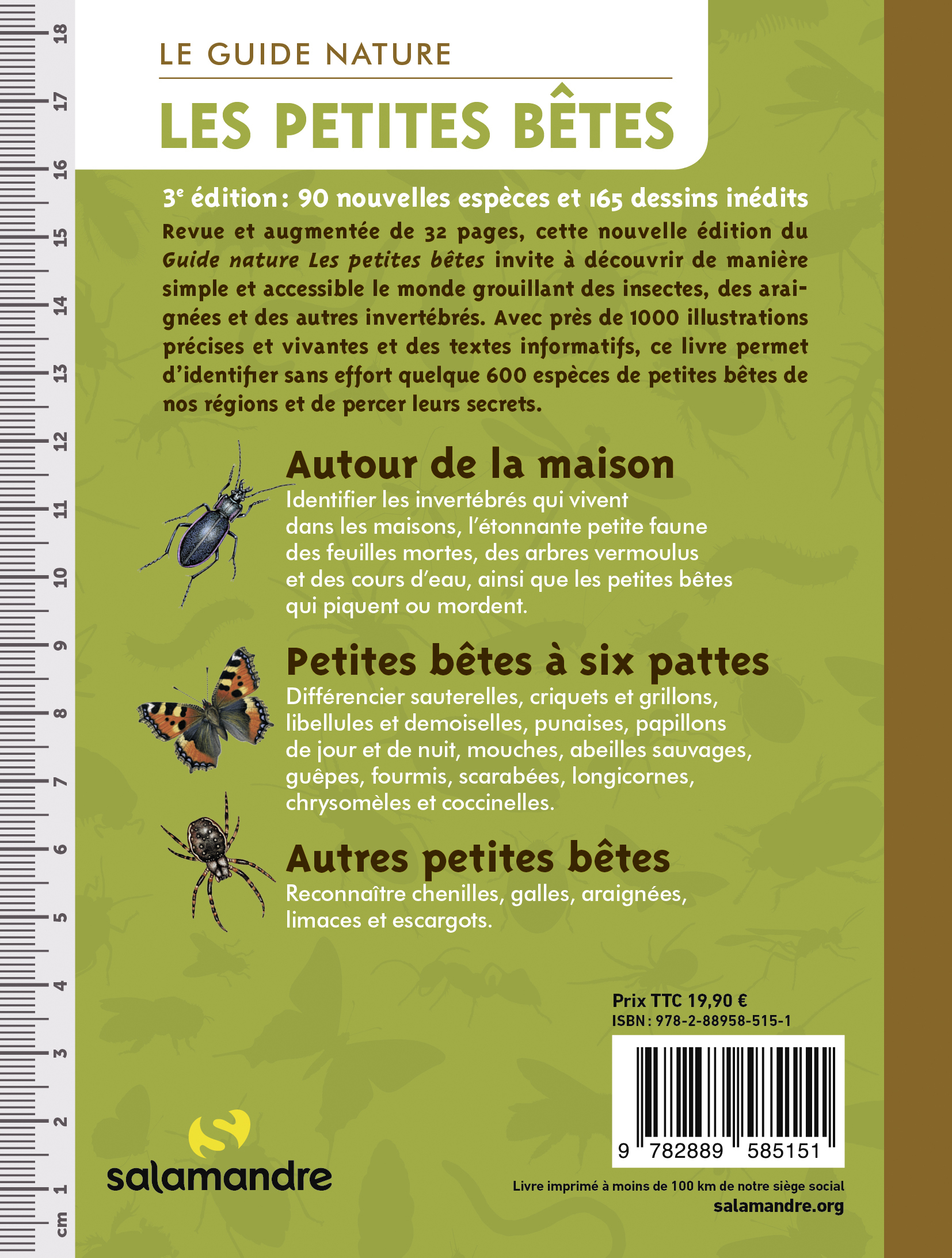 LE GUIDE NATURE LES PETITES BETES - 3E EDITION REVUE ET AUGMENTEE DE 32 PAGES - Collectif Collectif - LA SALAMANDRE